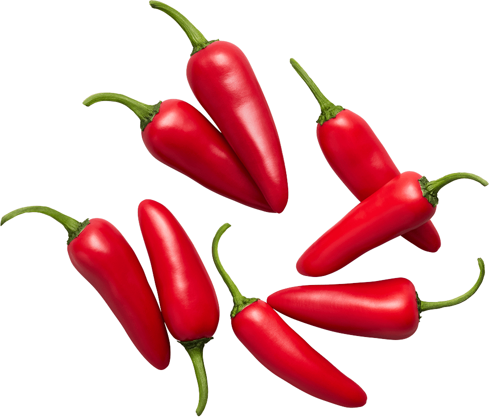 YOWZERS!™ Red Chili Peppers - SUNSET Grown. All rights reserved.