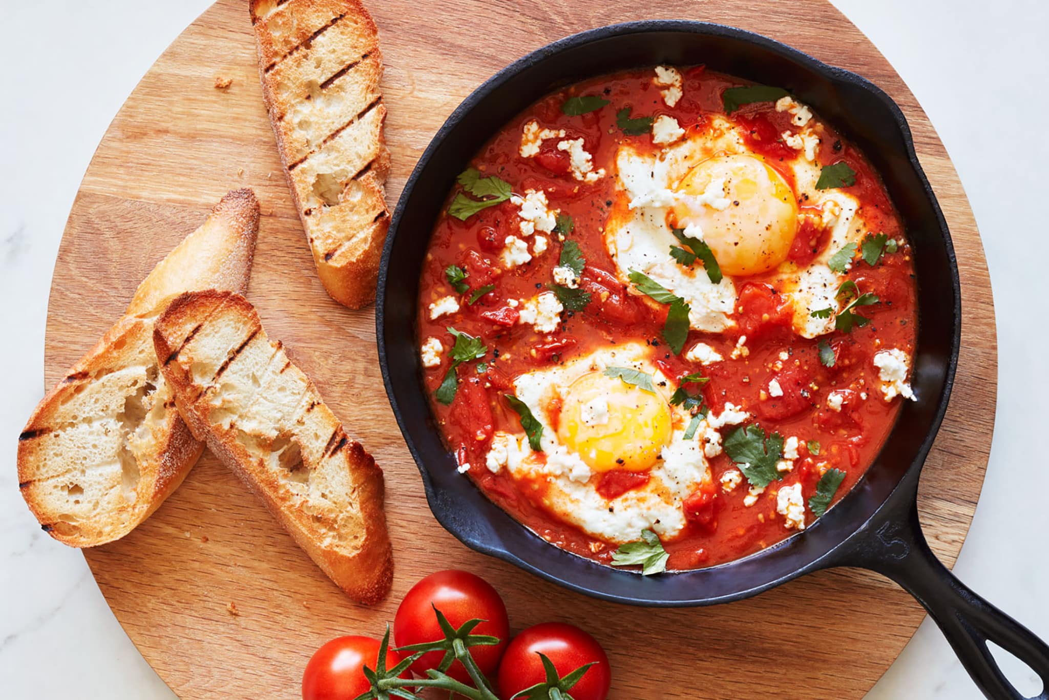 “Shakshuka” Eggs In Hell - SUNSET Grown. All Rights Reserved.