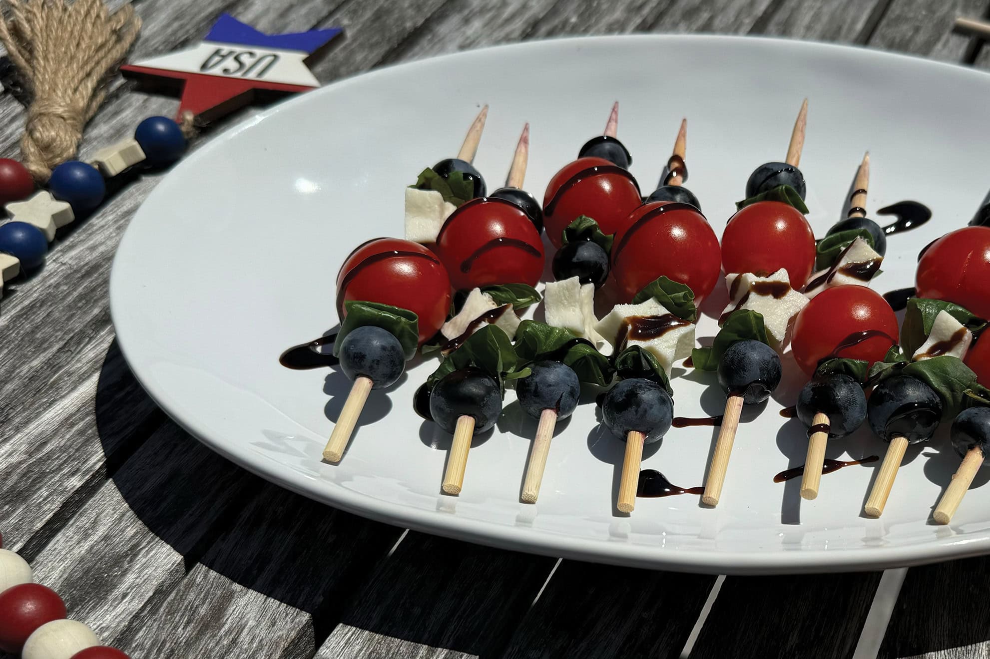 Caprese Salad Skewers - SUNSET Grown. All rights reserved.